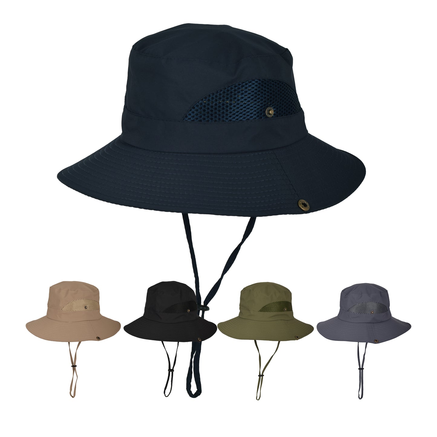 Outdoor Safari Boonie Hat with Mesh Ventilation - MHT-41