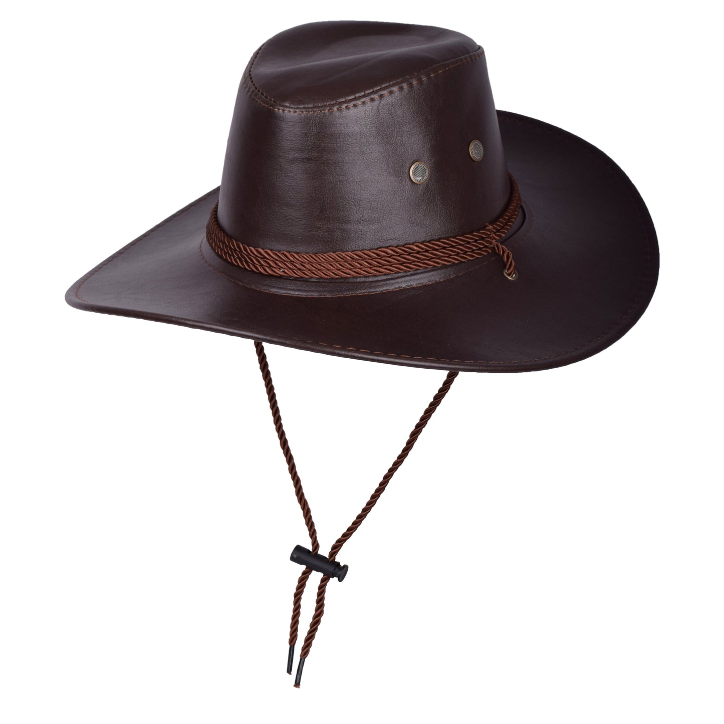 Faux Leather Look Cowboy Hat – Classic Western Style