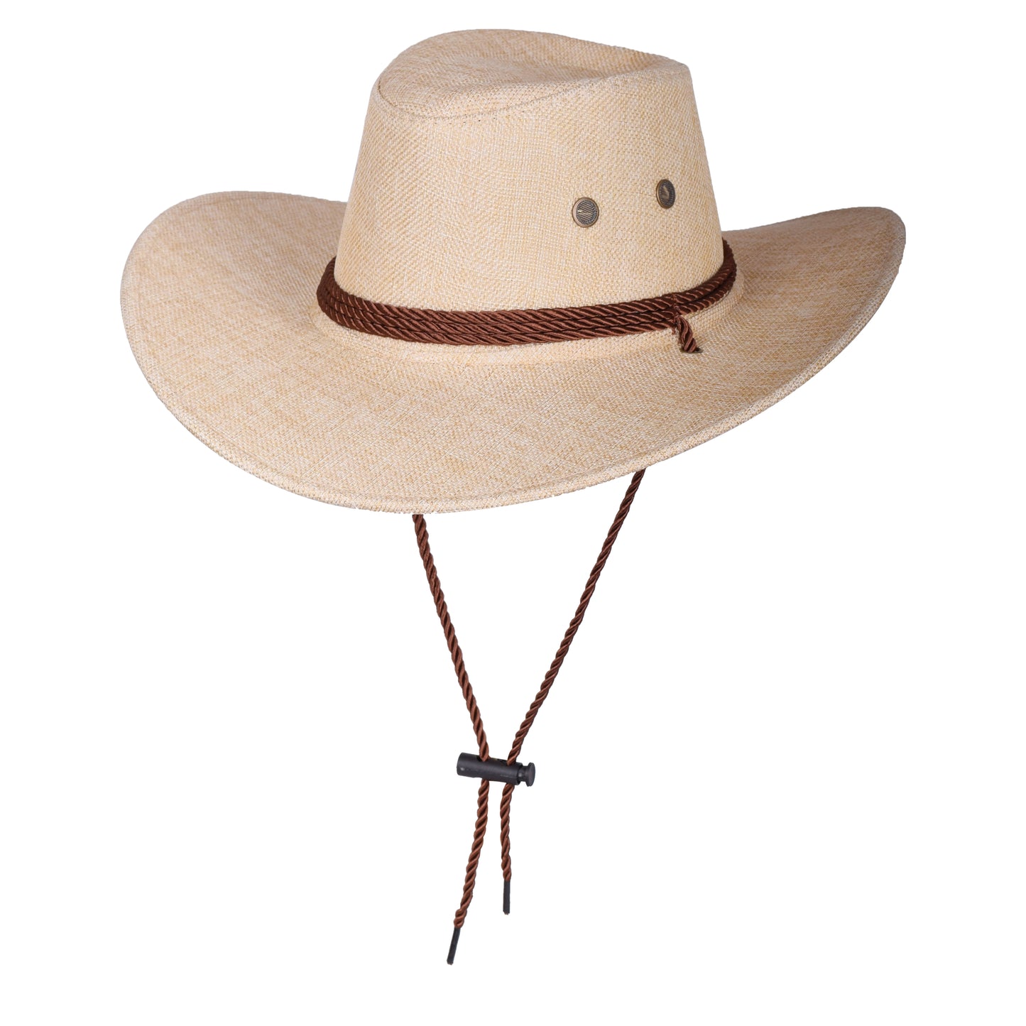 Classic Western Cowboy Hat with Rope Band