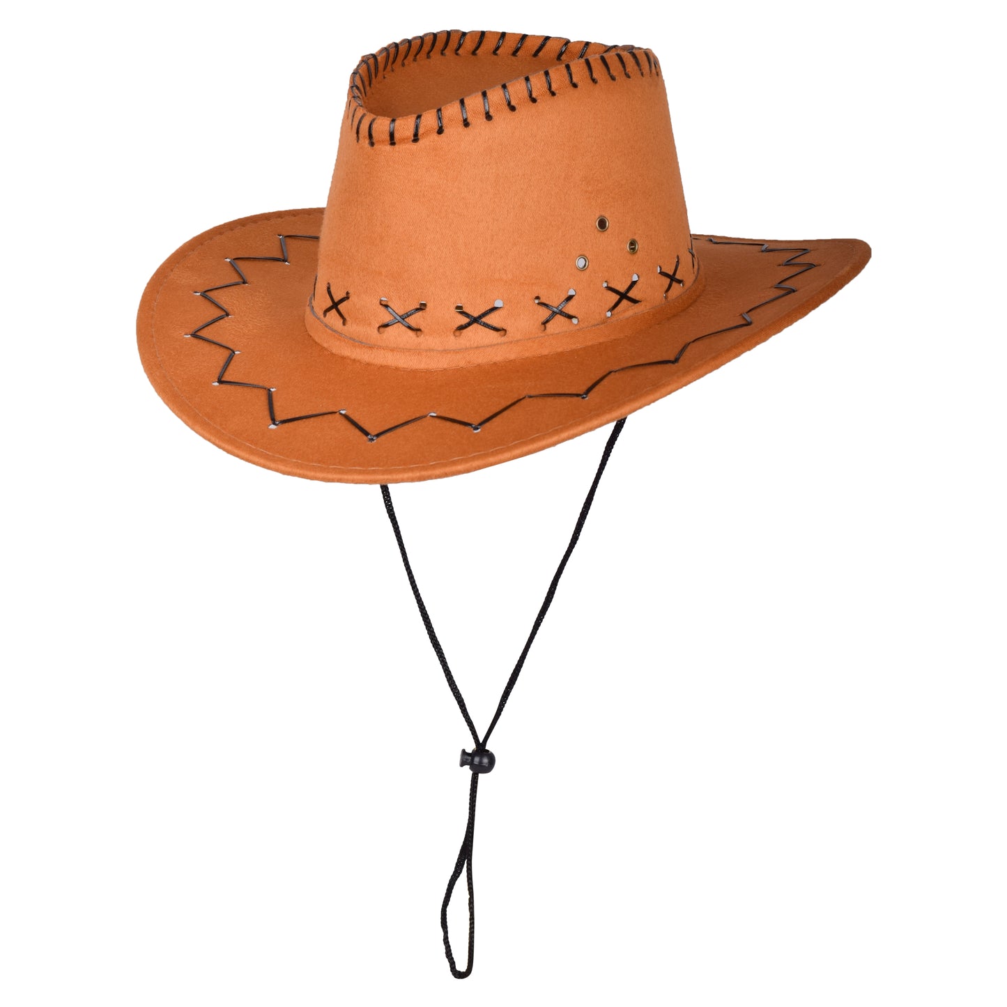 Classic Western Cowboy Hat with Stitched Detailing