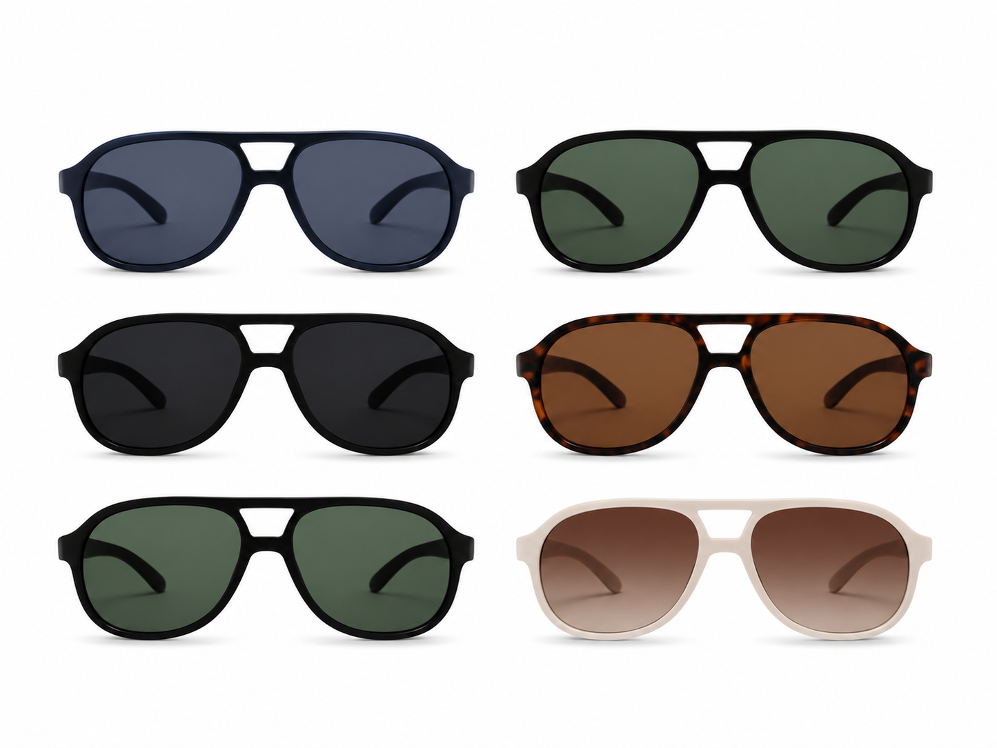 Polarized Geometric Navigator Sunglasses - MSG-75 (12 Units)