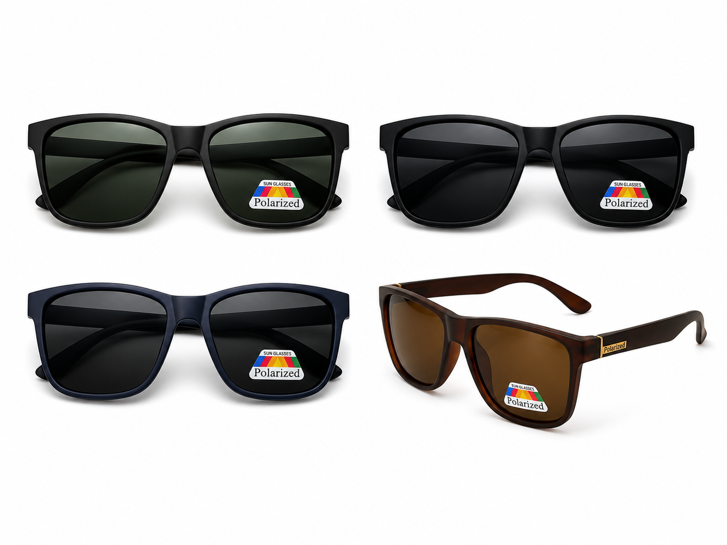 Polarized Classic Oversized Sunglasses - MSG-77 (12 Units)