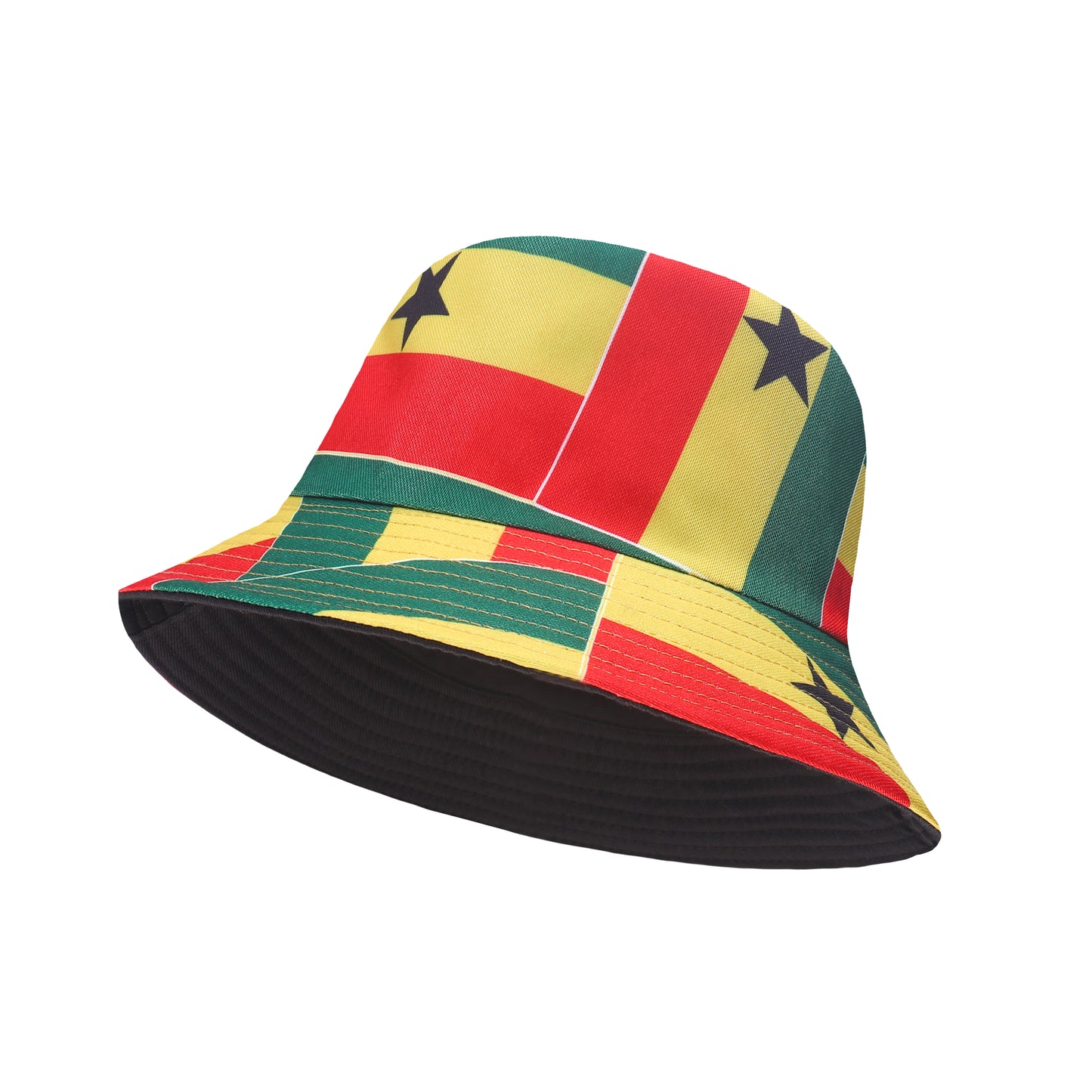 Reversible Ghana Printed Cotton Bucket Hats