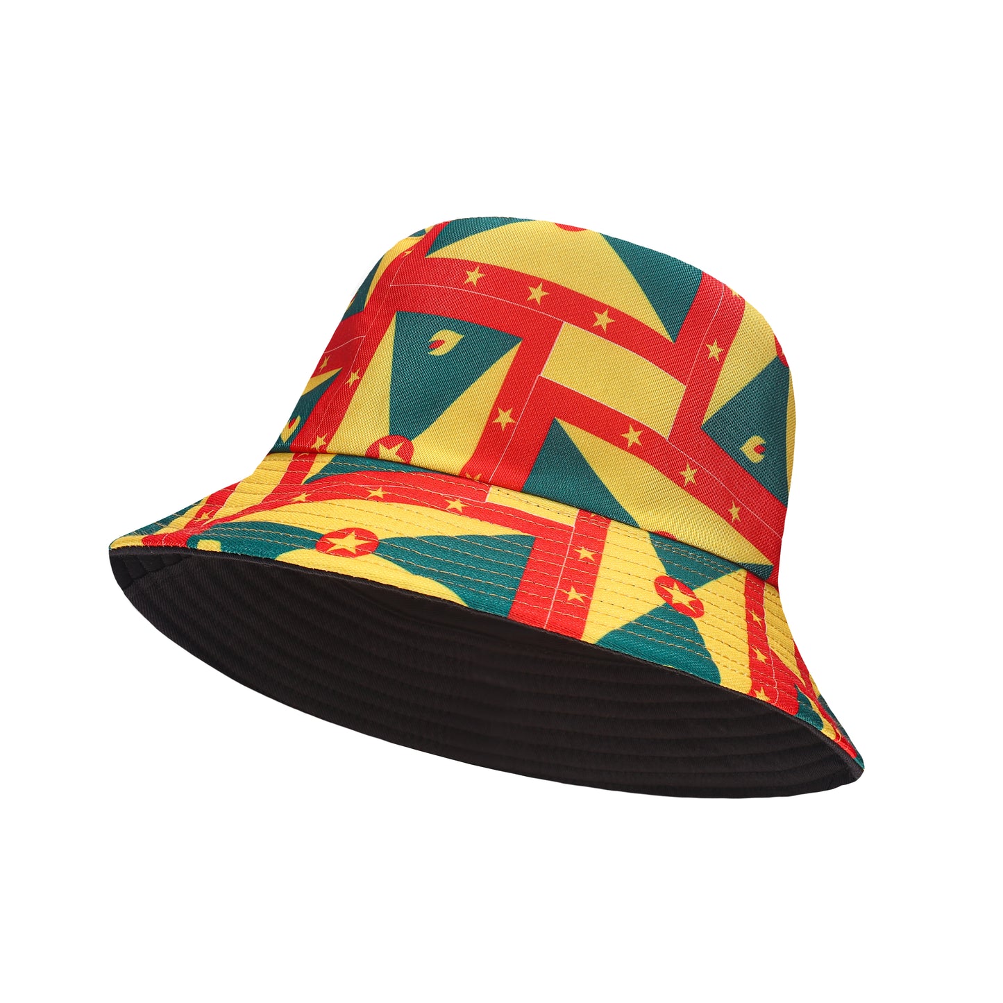 Reversible Grenada Printed Cotton Bucket Hats