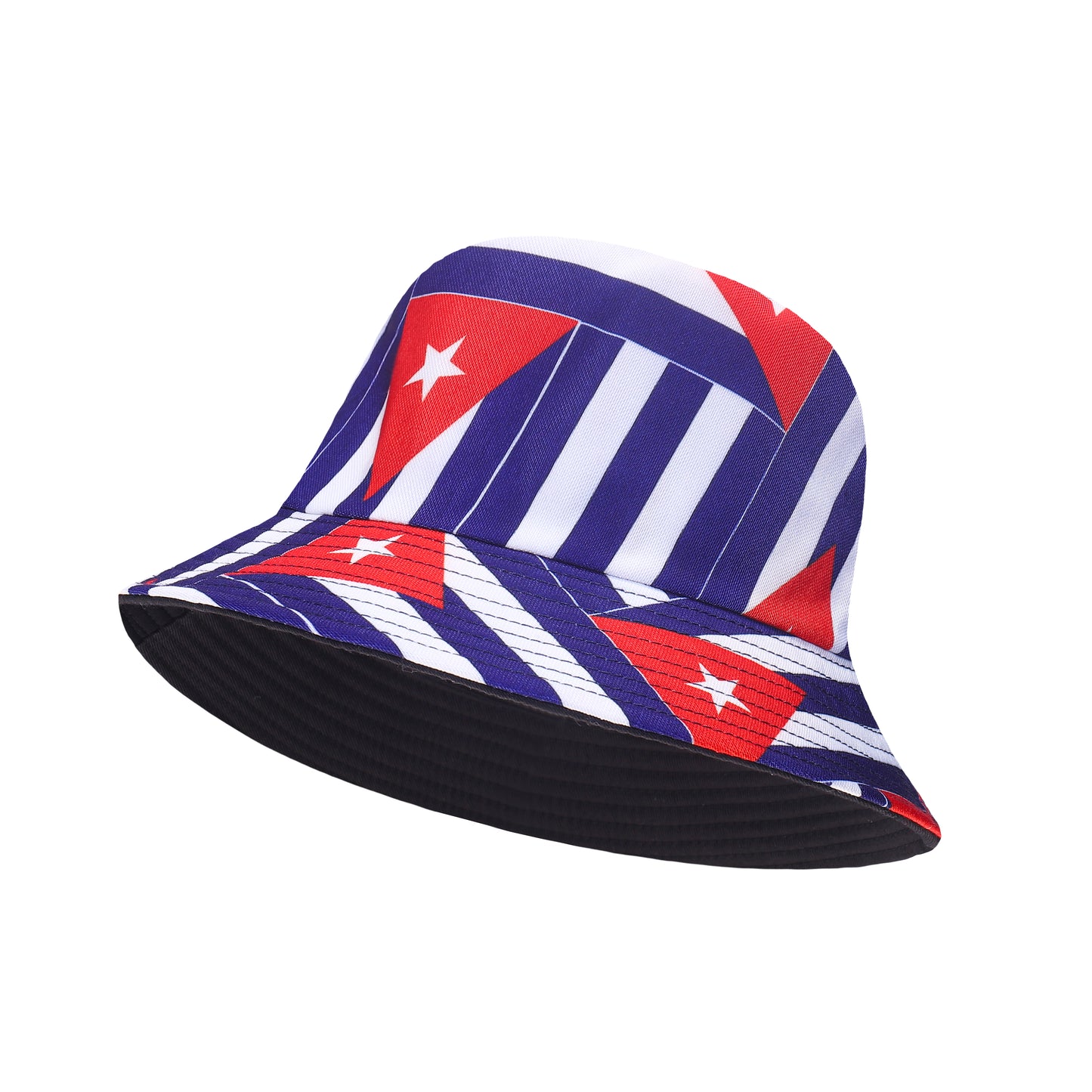Reversible Cuba Printed Cotton Bucket Hats