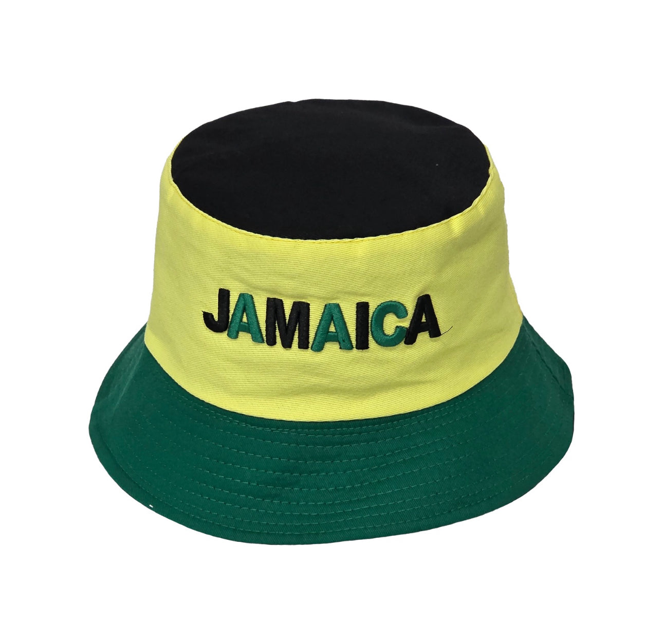 Reversible Jamaica Embroidered Cotton Bucket Hats