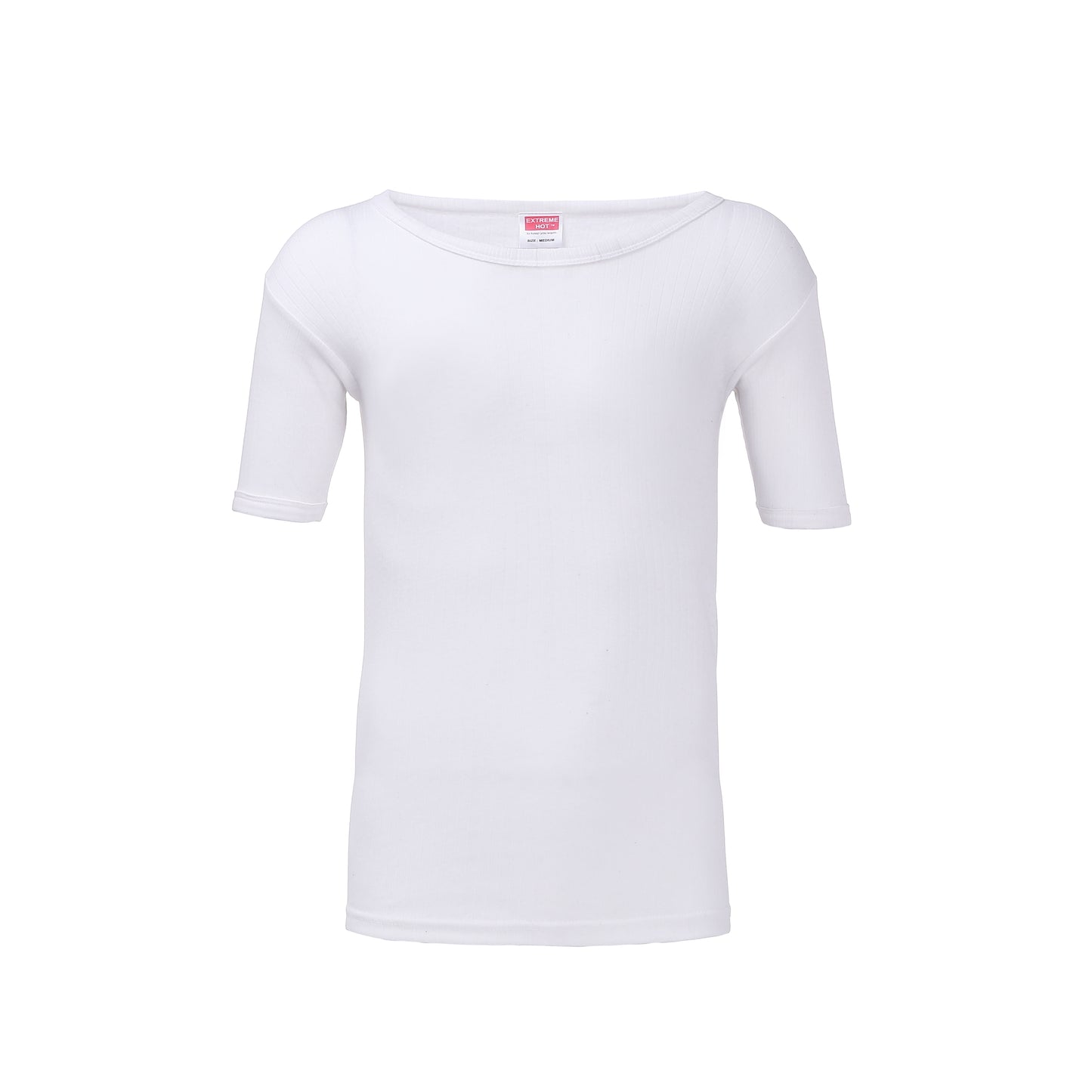 Mens Brushed Thermal Short Sleeve T-Shirts - White (Pack of 6)