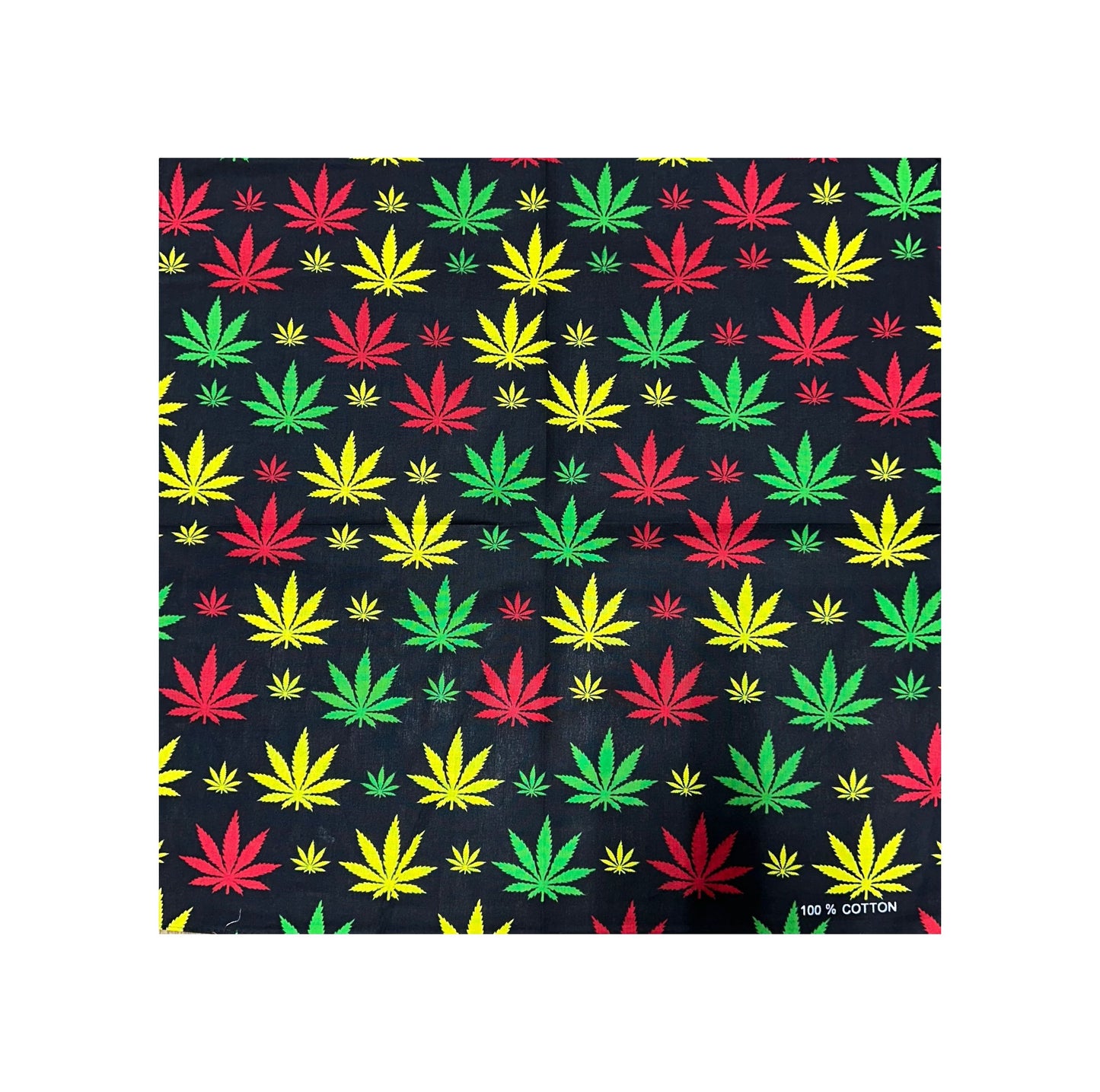 Ganja Leaf Bandana - Multi Colour Leaf