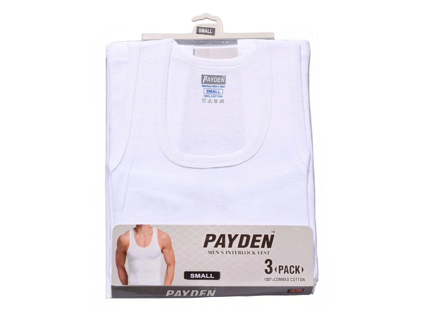 Mens Cotton White Interlock Vests