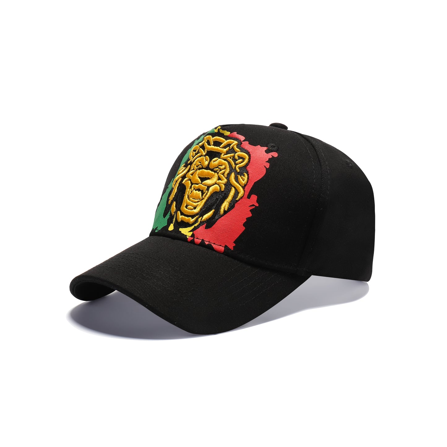 Rasta Lion Embroidered Baseball Caps
