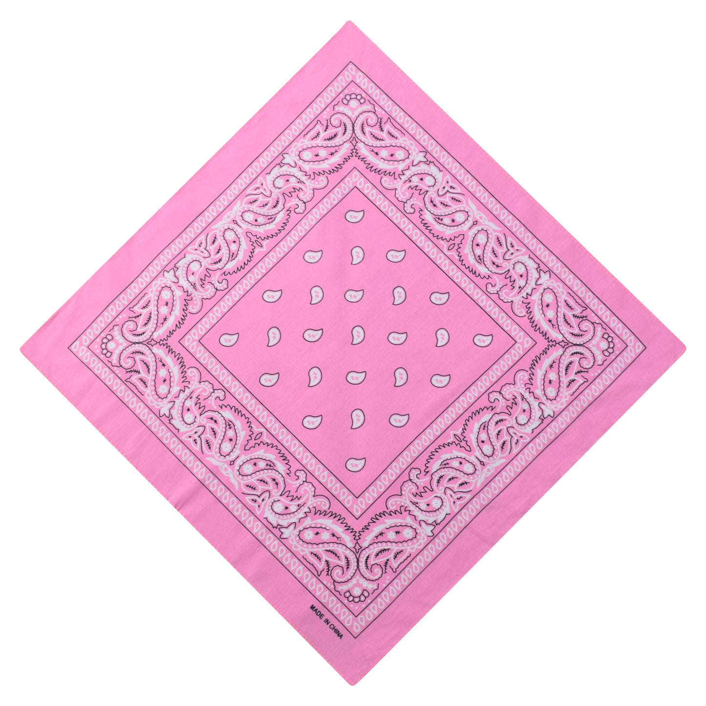 Paisley Print Bandana - Pink