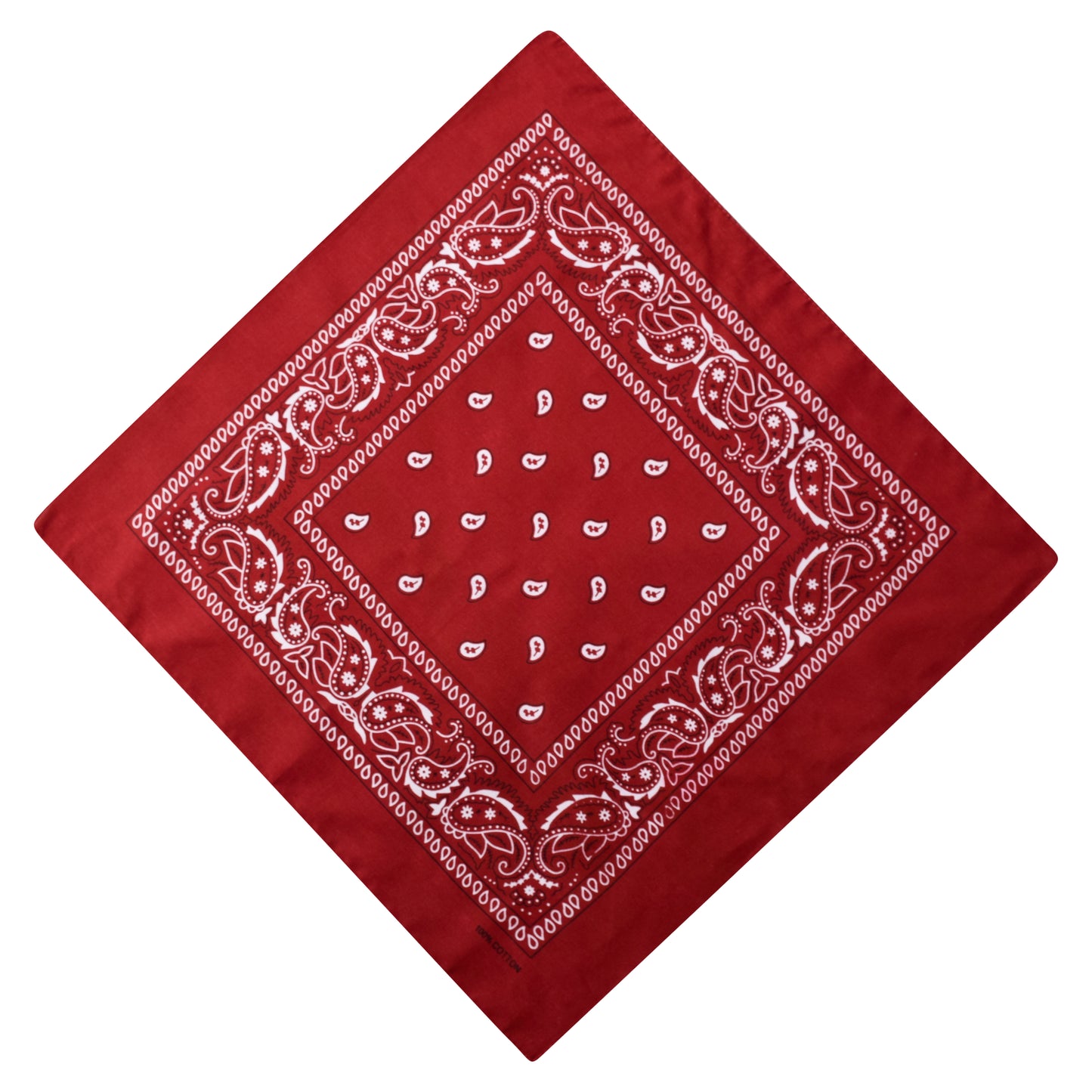 Paisley Print Bandana - Burgundy