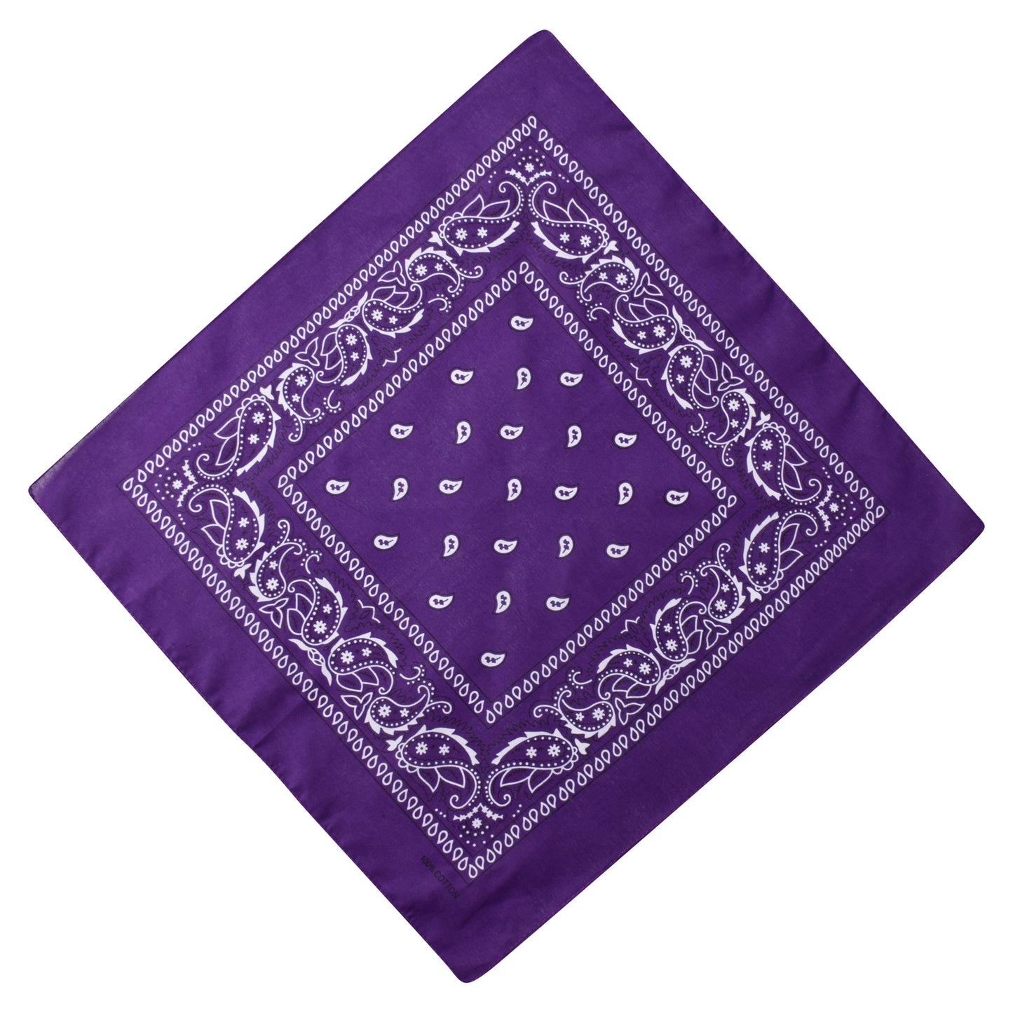 Paisley Print Bandana - Purple