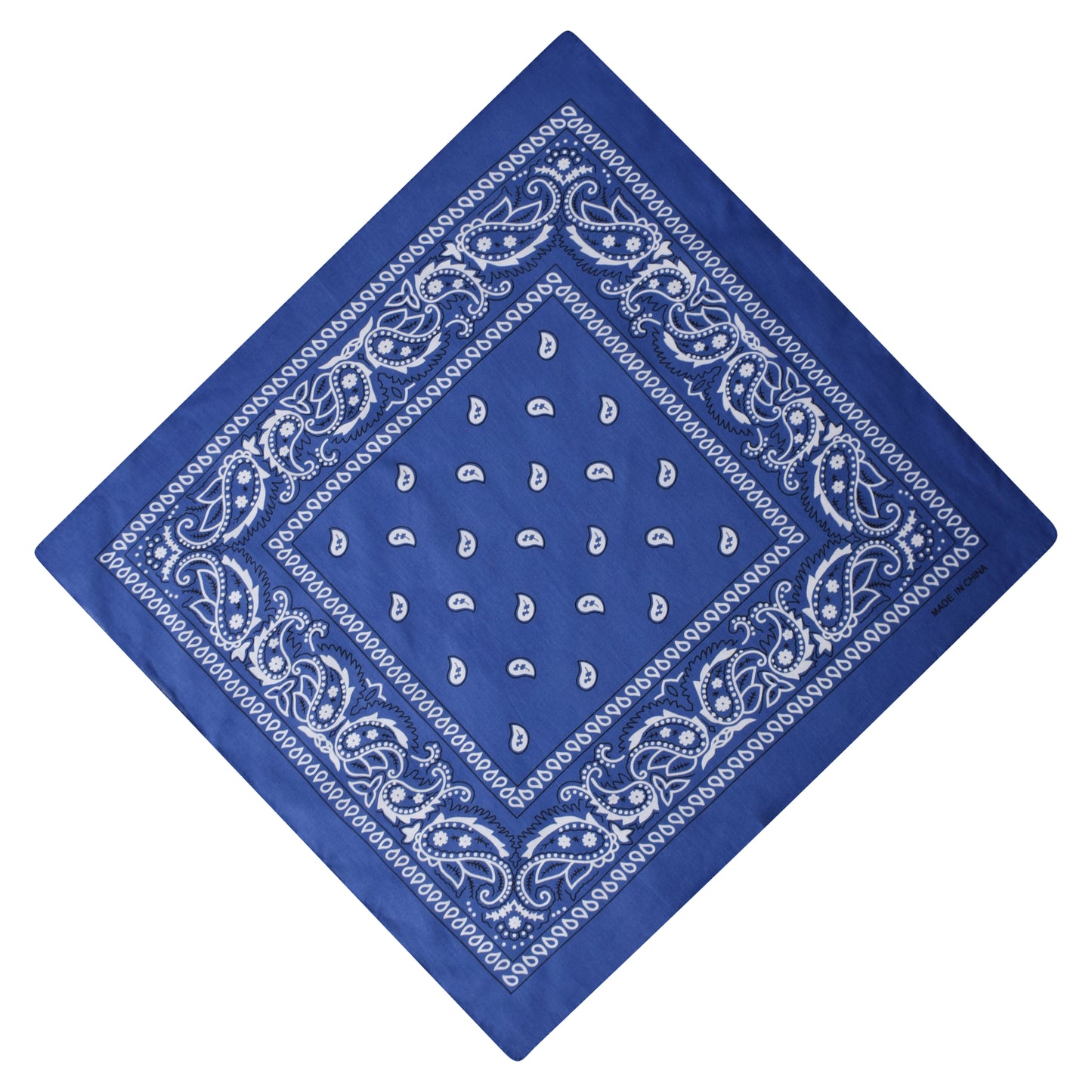 Paisley Print Bandana - Royal Blue