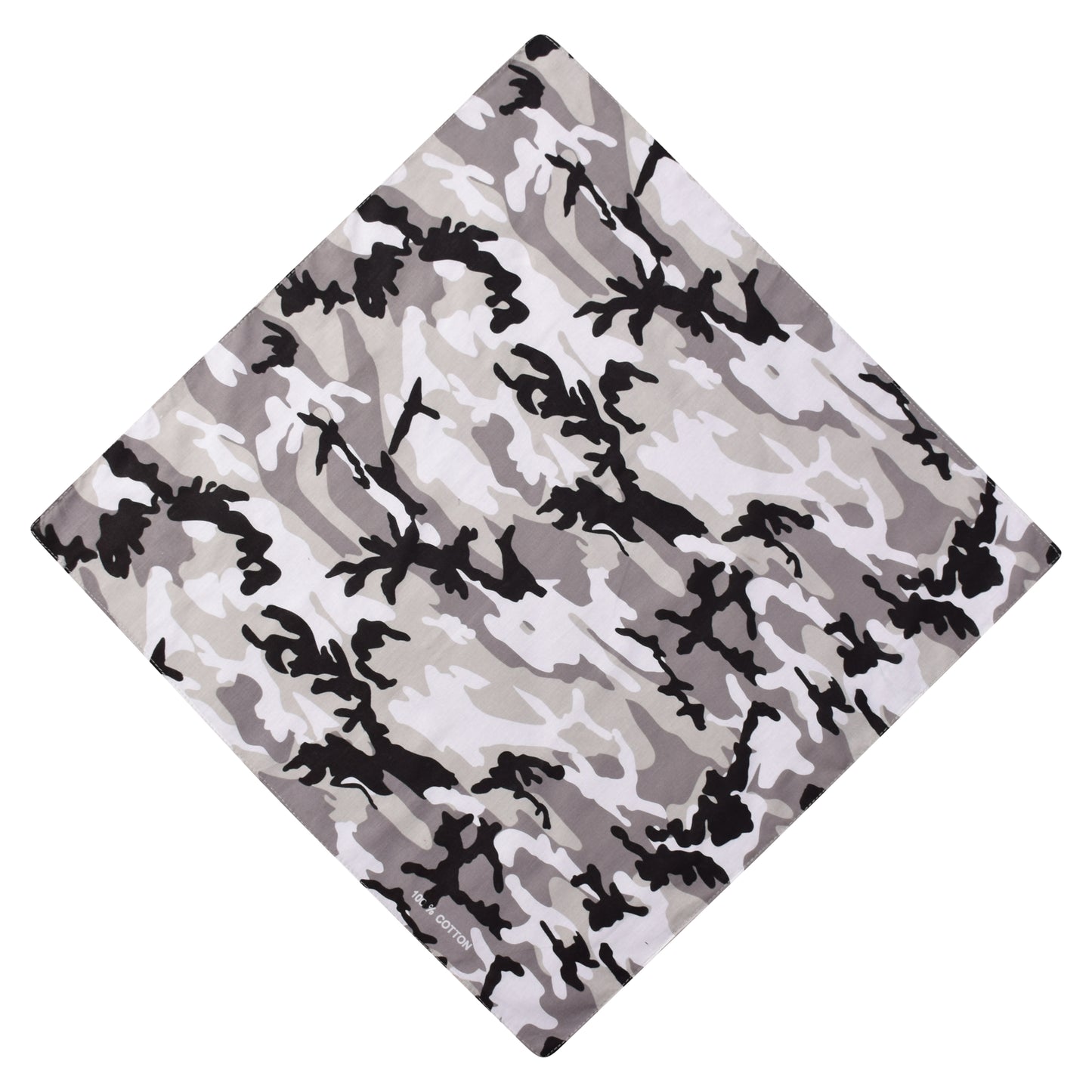 Vintage Camo Bandana - Grey