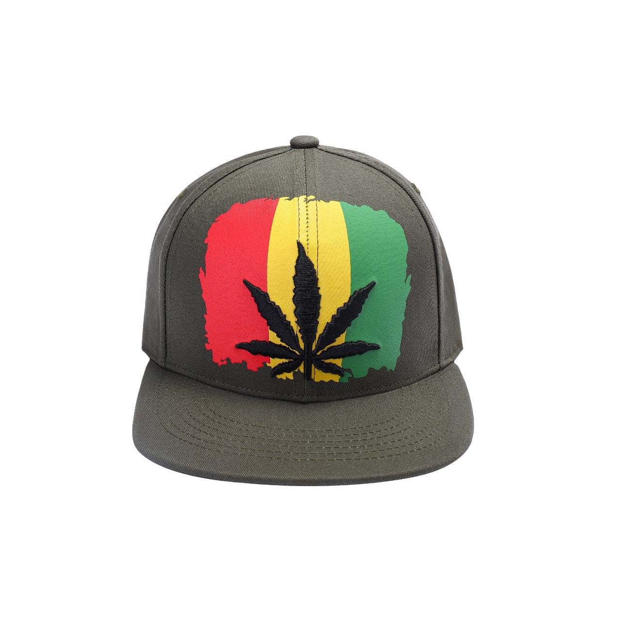 Rasta Flag - Ganja Leaf Snapback Snapbacks