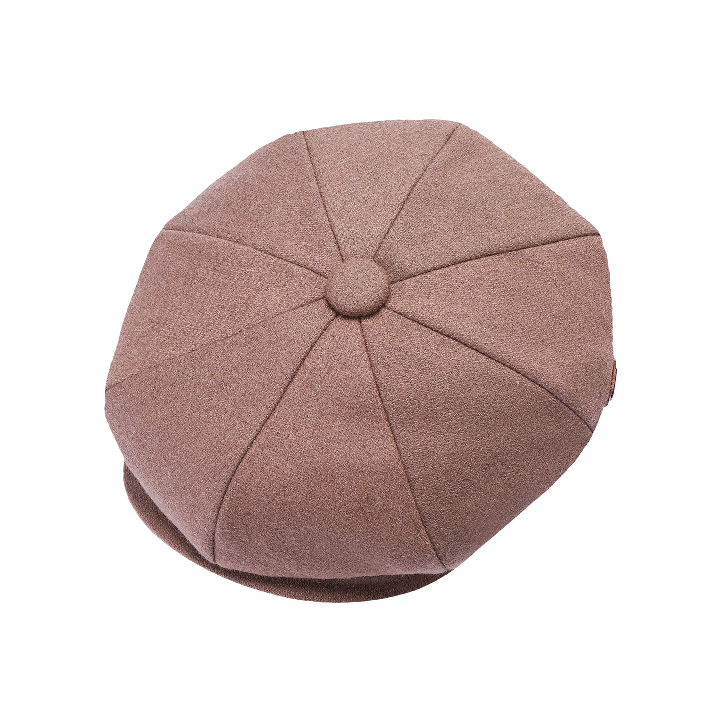 Classic 8 Piece Newsboy Cap - Camel
