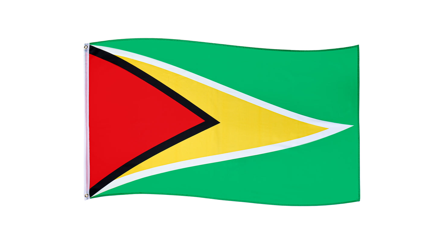 Guyana National Flag with Eyelets (3x5 ft)