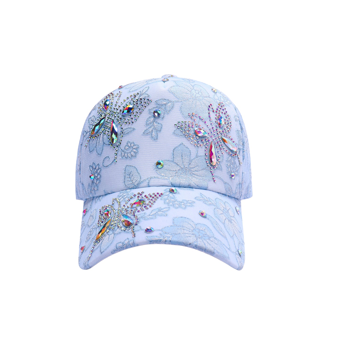 Butterfly Diamante Baseball Caps