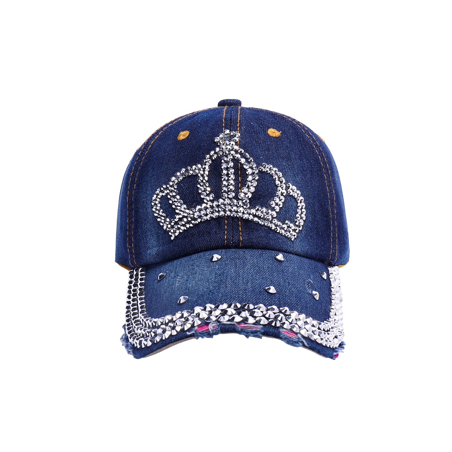 Crown Diamante Baseball Caps