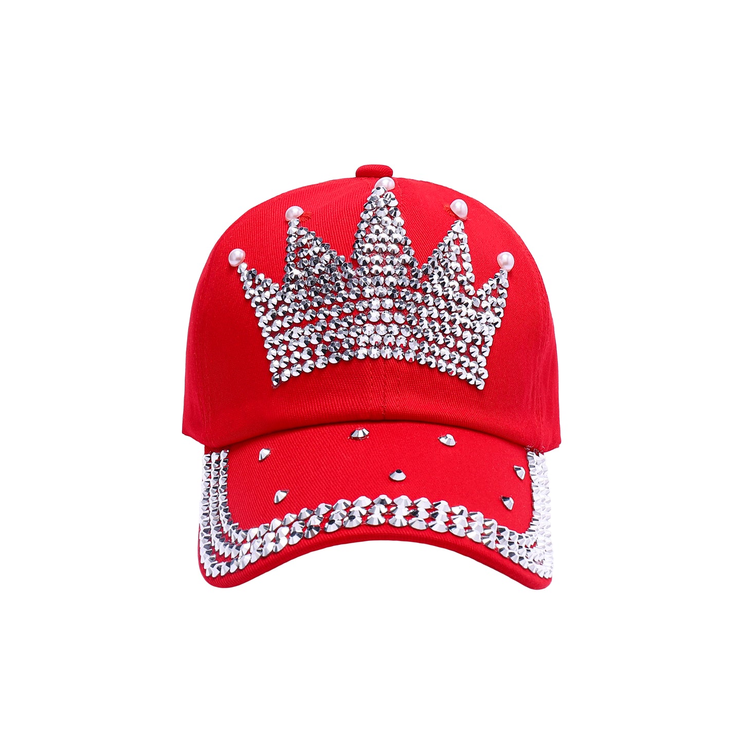 Crown Rhinestone Baseball Caps