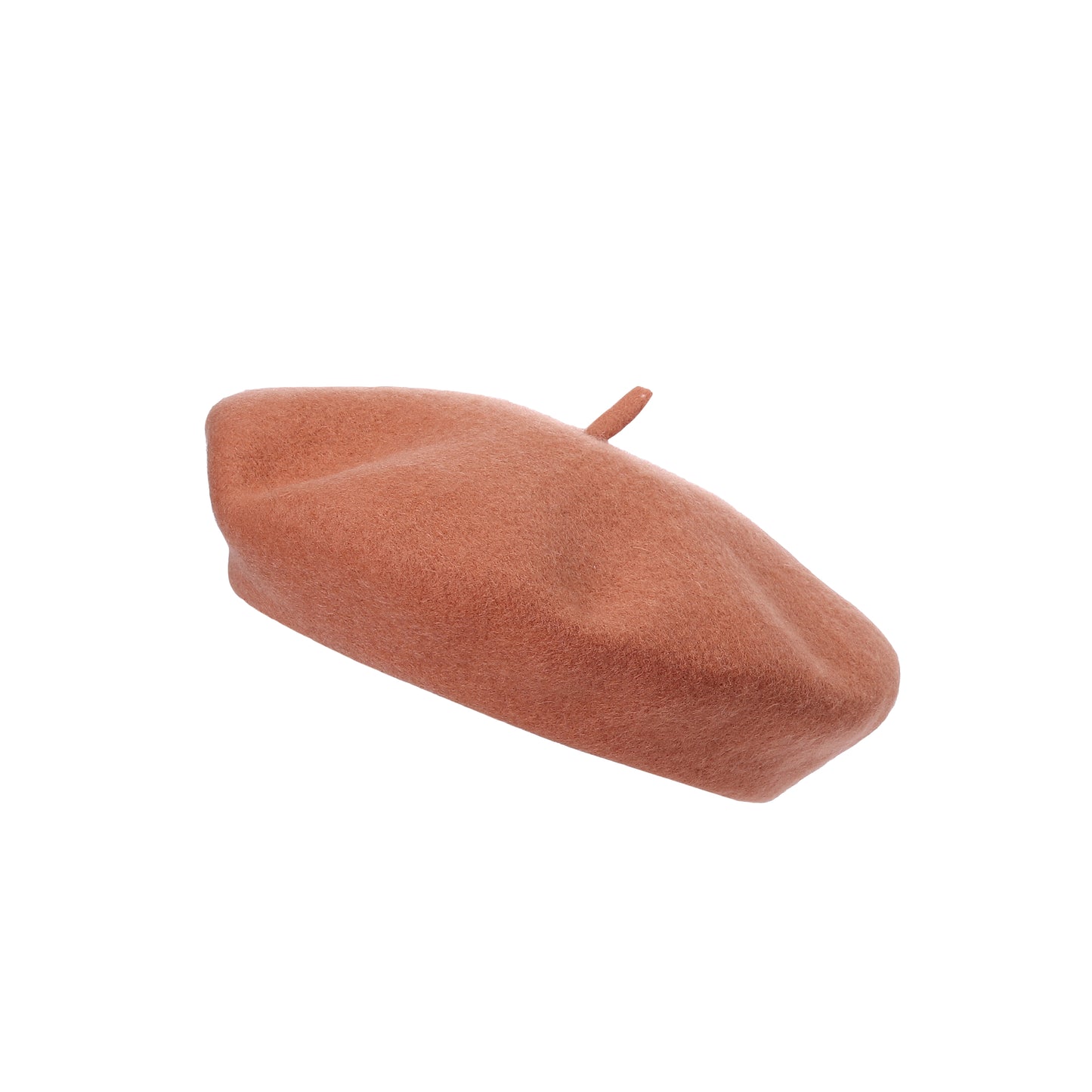 Premium Wool Beret - Light Orange