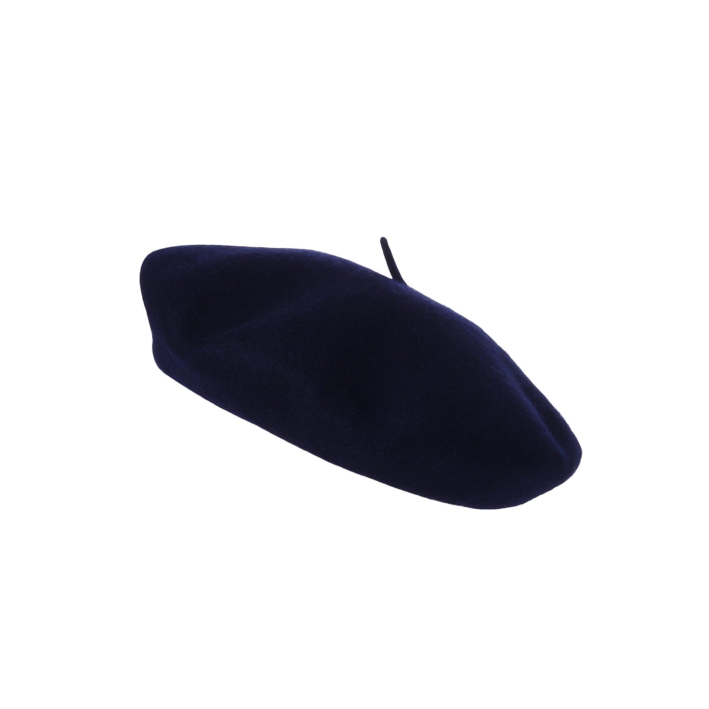 Premium Wool Beret - Navy Blue