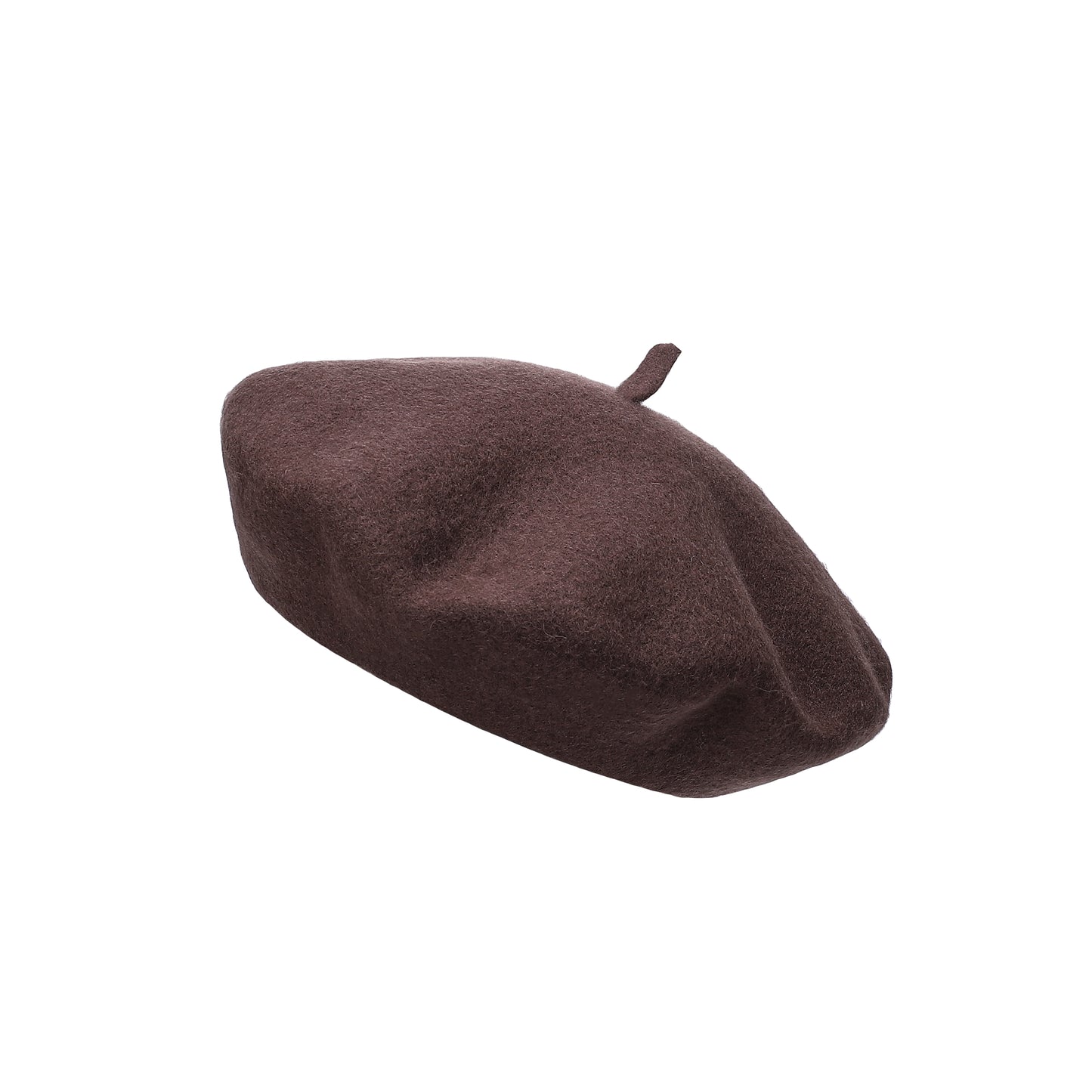 Premium Wool Beret - Brown