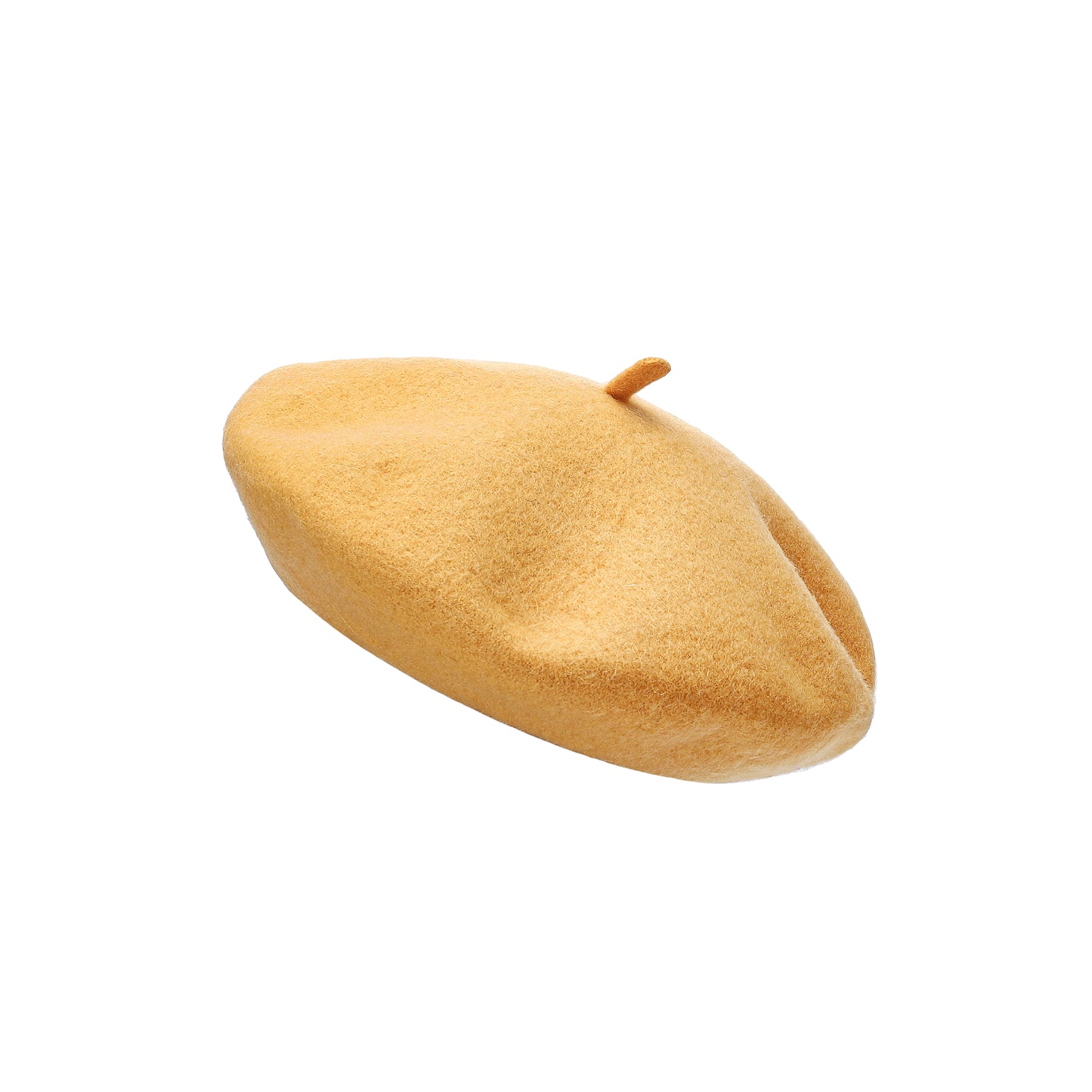 Premium Wool Beret - Yellow
