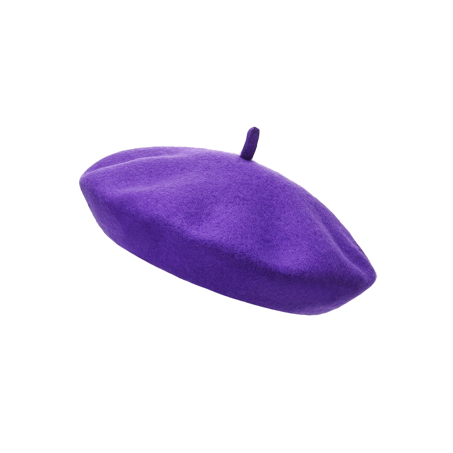 Premium Wool Beret - Purple