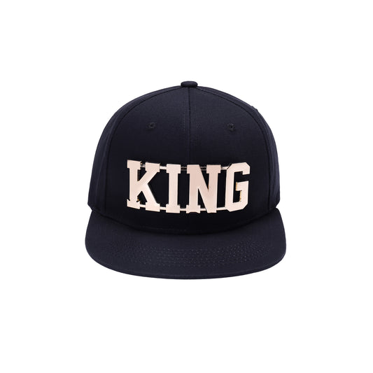 KING Gold Metal Logo Snapbacks