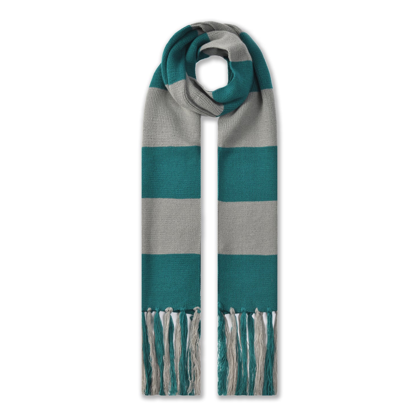 Mens Supersoft Luxury Knitted Scarves with tassels - Wizard Stripes