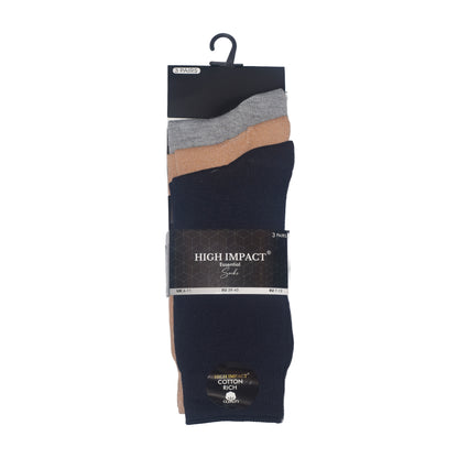 Mens Dress Socks - Plain Assorted (12 Pairs)