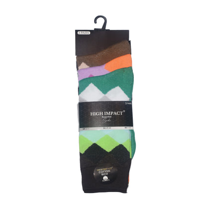 Mens Dress Socks - Classic Argyle Pattern (12 Pairs)