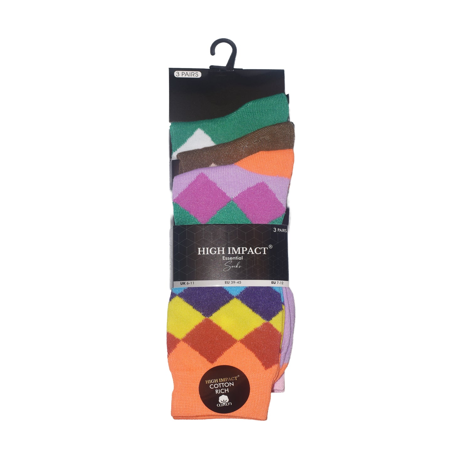 Mens Dress Socks - Classic Argyle Pattern (12 Pairs)
