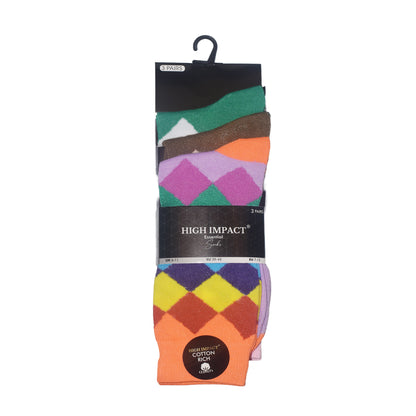 Mens Dress Socks - Classic Argyle Pattern (12 Pairs)