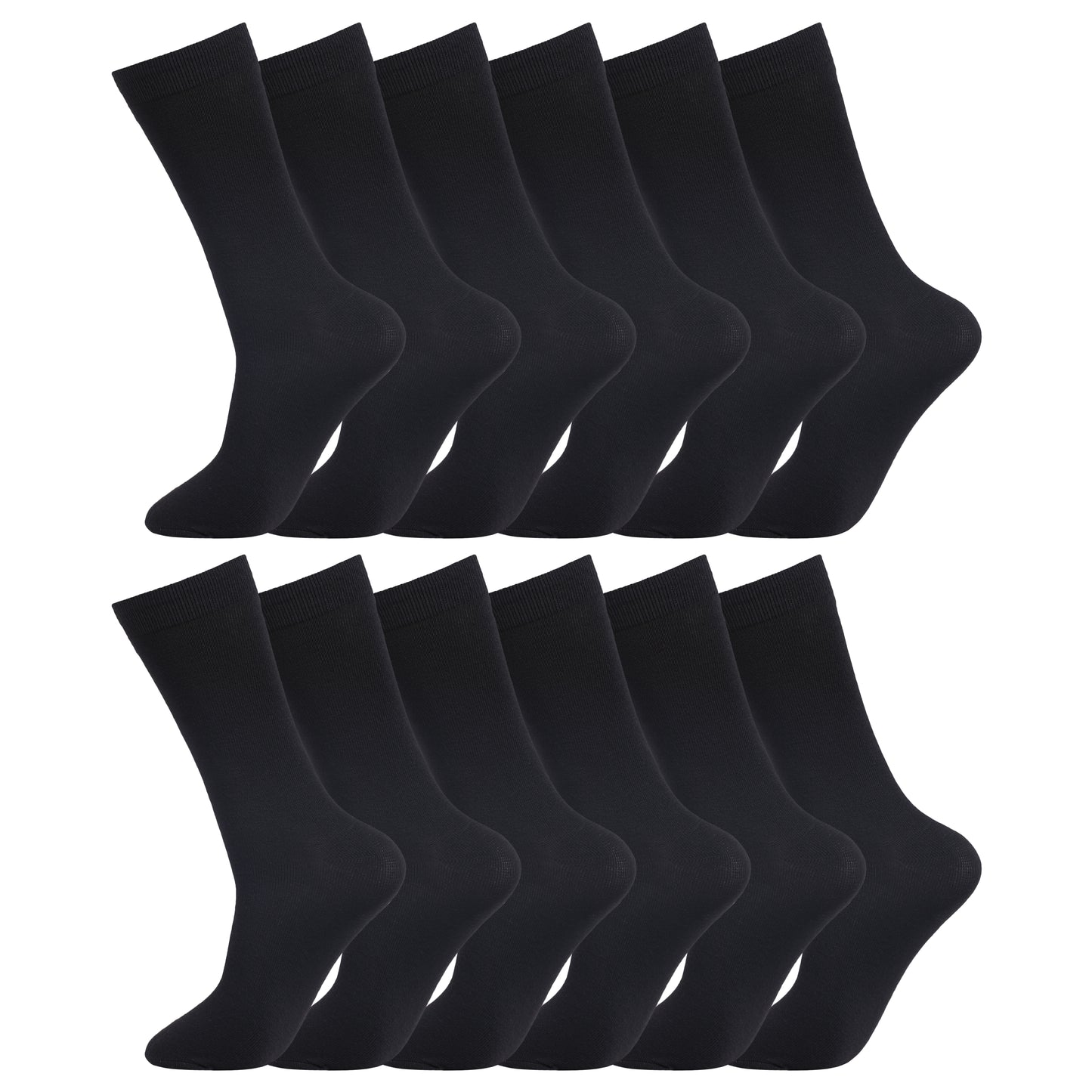 Mens Dress Socks - Big Foot (12 Pairs)