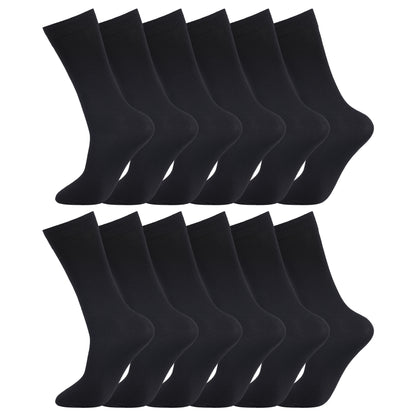 Mens Dress Socks - Big Foot (12 Pairs)