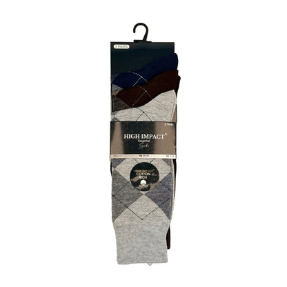 Mens Dress Socks - Diamond Pattern (12 Pairs)