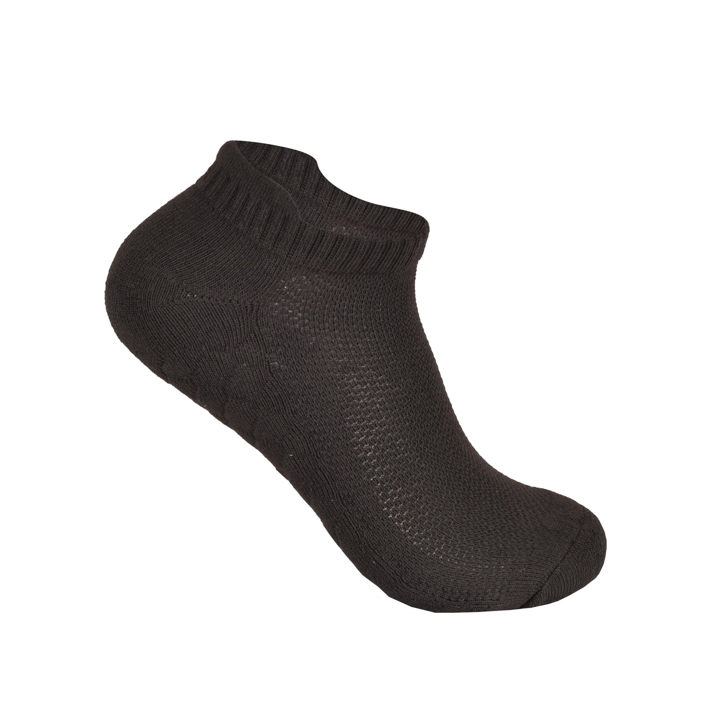Mens Trainer Socks - Plain Black (12 Pairs)