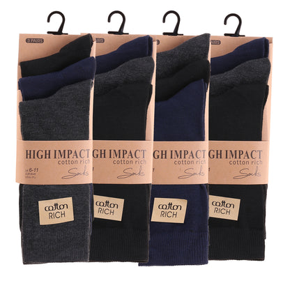 Mens Dress Socks - Assorted BNG (12 Pairs)
