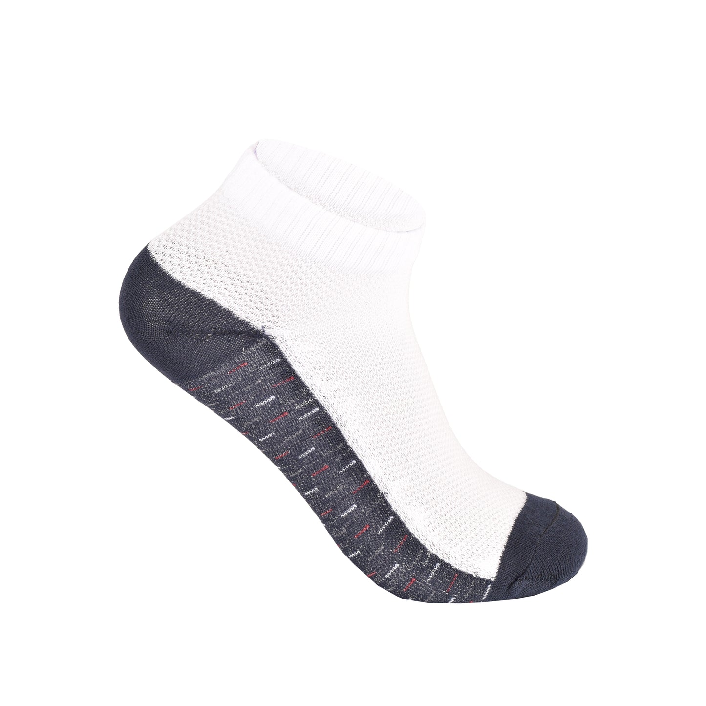 Mens Trainer Socks - Side Panel Dash Pattern (12 Pairs)