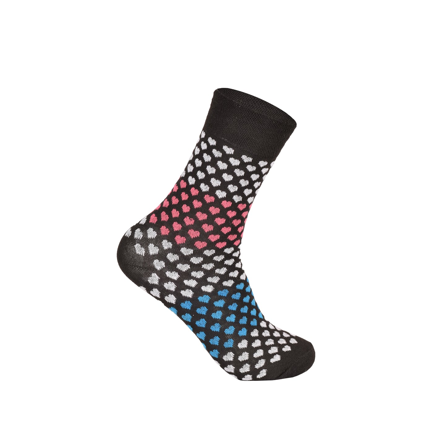 Ladies Non Elastic Diabetic Socks - Polka Dot Pattern (12 Pairs)