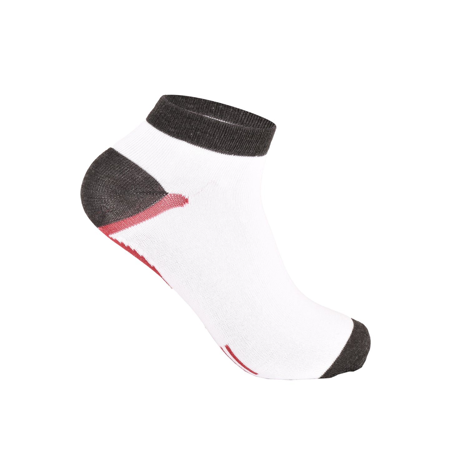 Mens Trainer Socks - Curved Colour Block Pattern (12 Pairs)