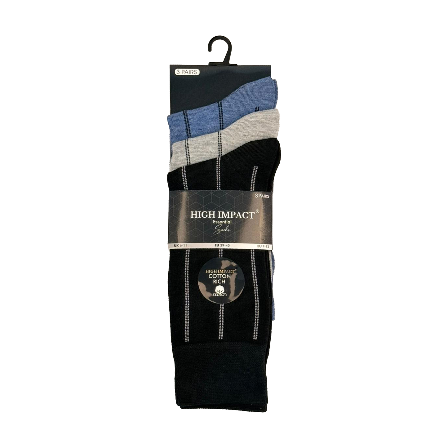 Mens Dress Socks - Pinstripe Pattern (12 Pairs)