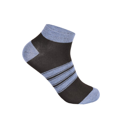 Mens Trainer Socks - Horizontal Stripe (12 Pairs)