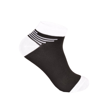 Mens Trainer Socks - Cuff Stripe Assorted (12 Pairs)