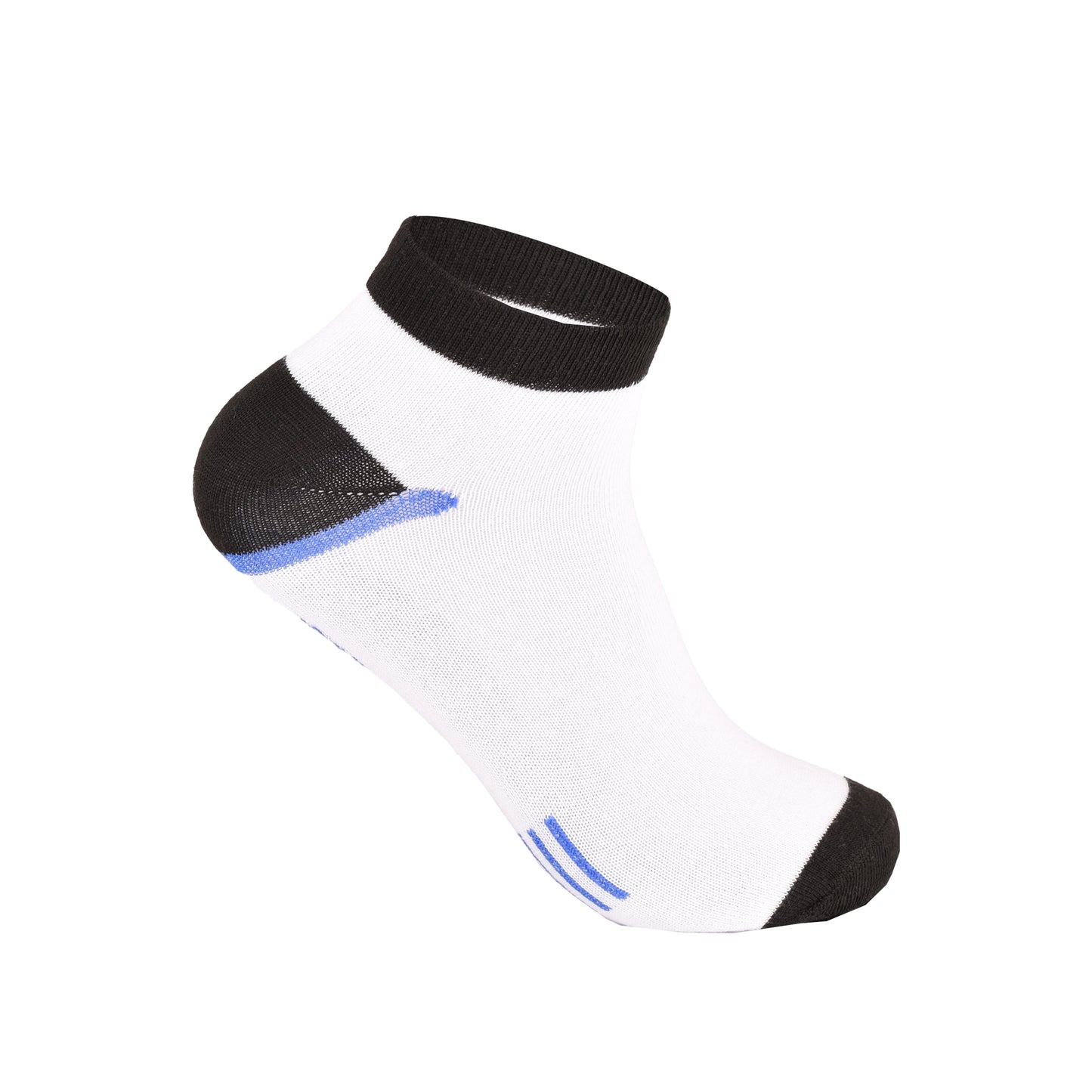 Mens Trainer Socks - Curved Colour Block Pattern (12 Pairs)