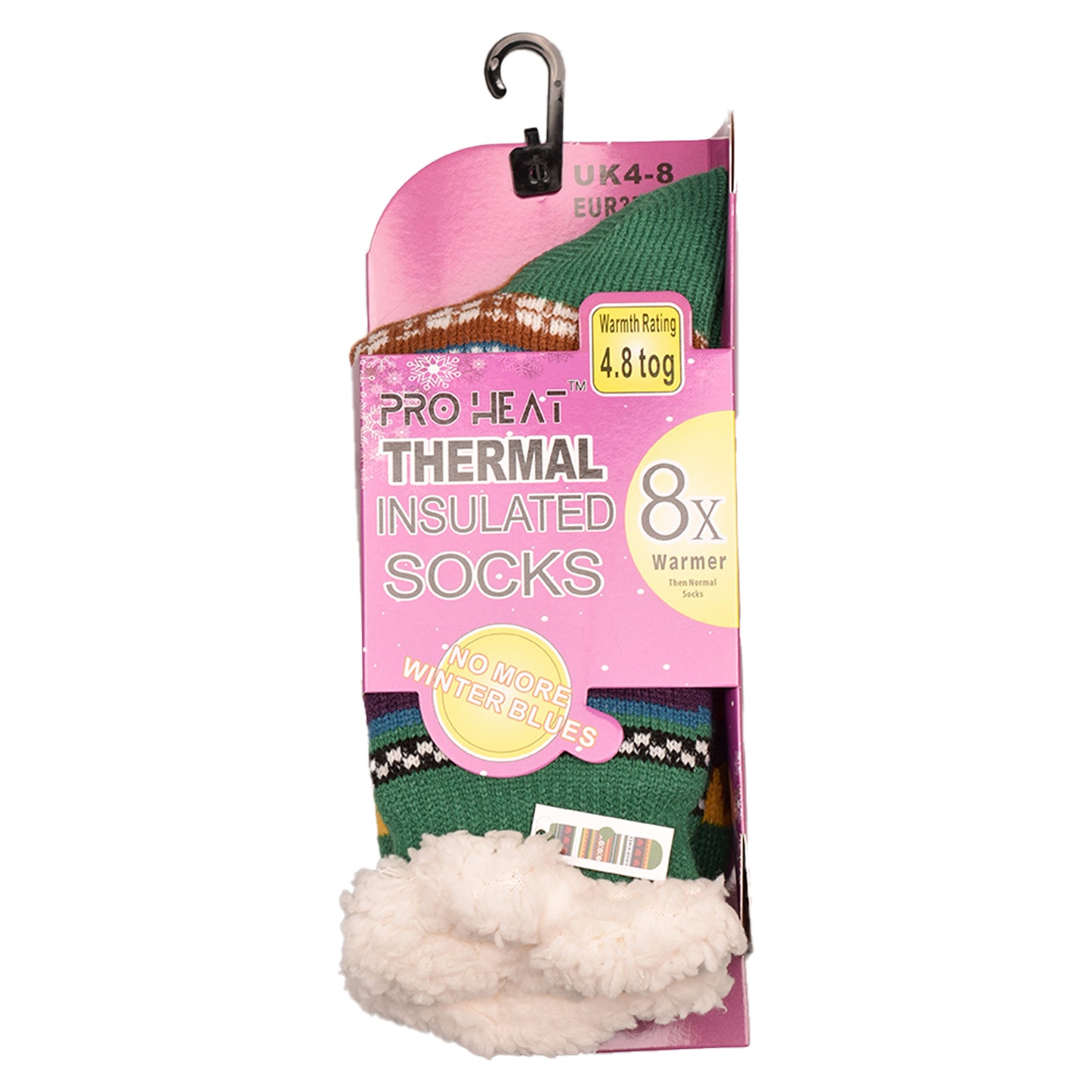 Ladies 4.8 TOG Cosy Slipper Socks - Festive Good Vibes