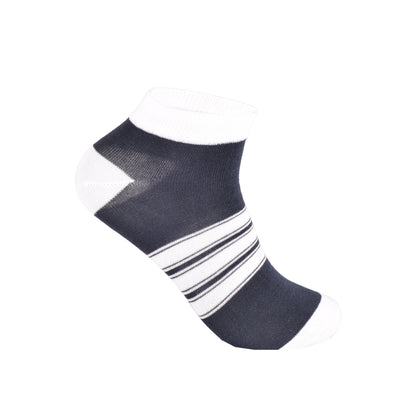 Mens Trainer Socks - Horizontal Stripe (12 Pairs)